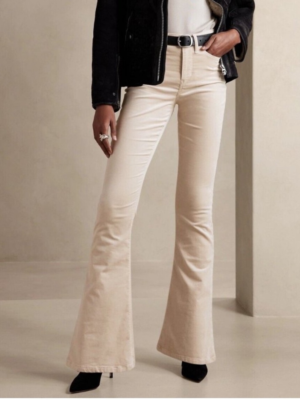 Banana Republic High-Rise Flare Jeans in Velvet